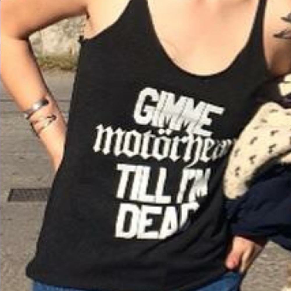 🌟🌟DISO🌟gimme Motörhead till I’m dead tank tee